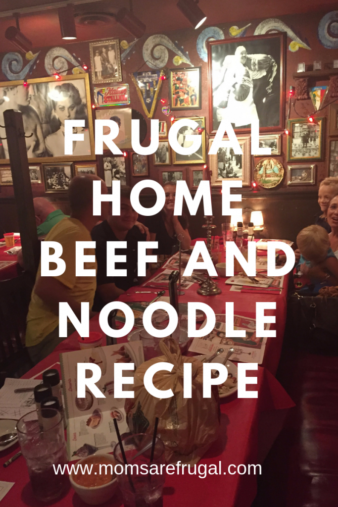Frugal Home Beef and Noodle Recipe