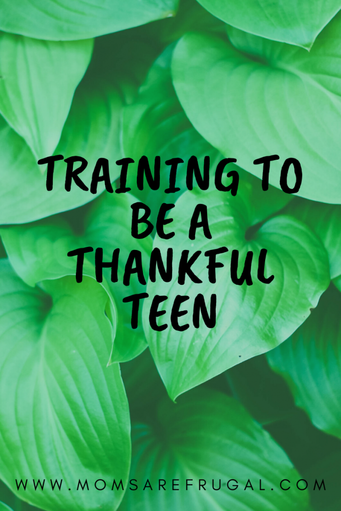 Training to be a thankful teen