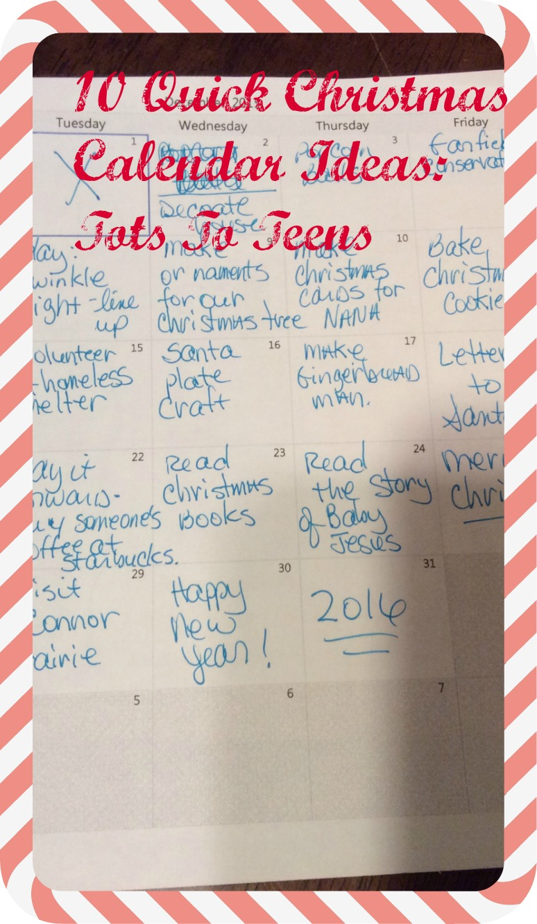 Christmas Ideas Tots To Teens