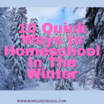 10 Quick Ways To Homeschool Through The Winter