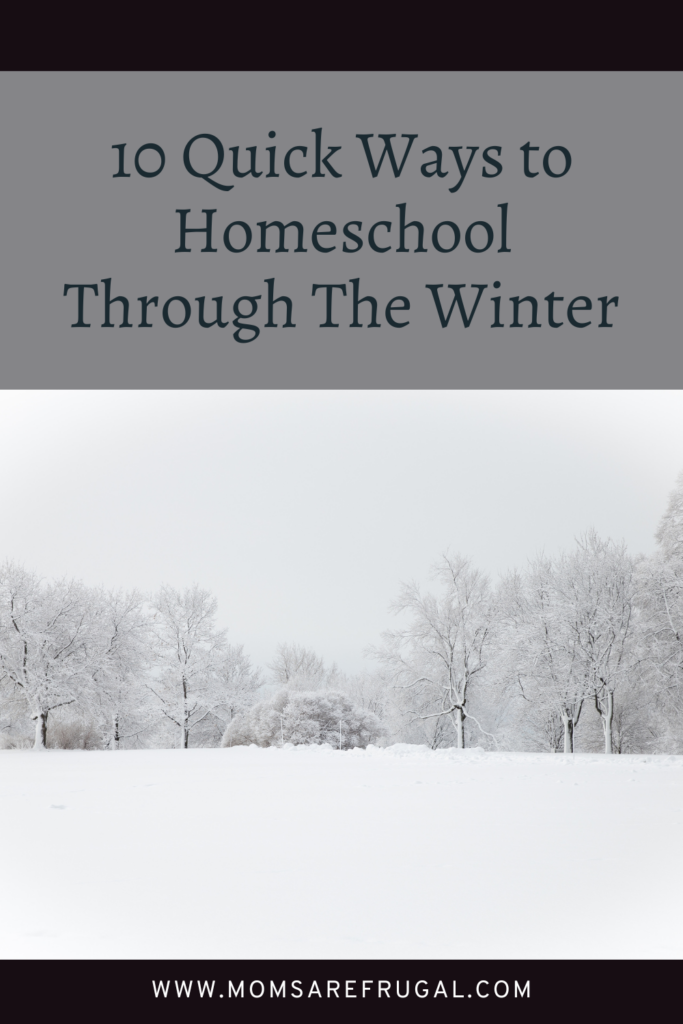 10 Ways To Beat The Winter Homeschool Blues