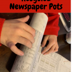 Frugal Home Recycled Newspaper Pots