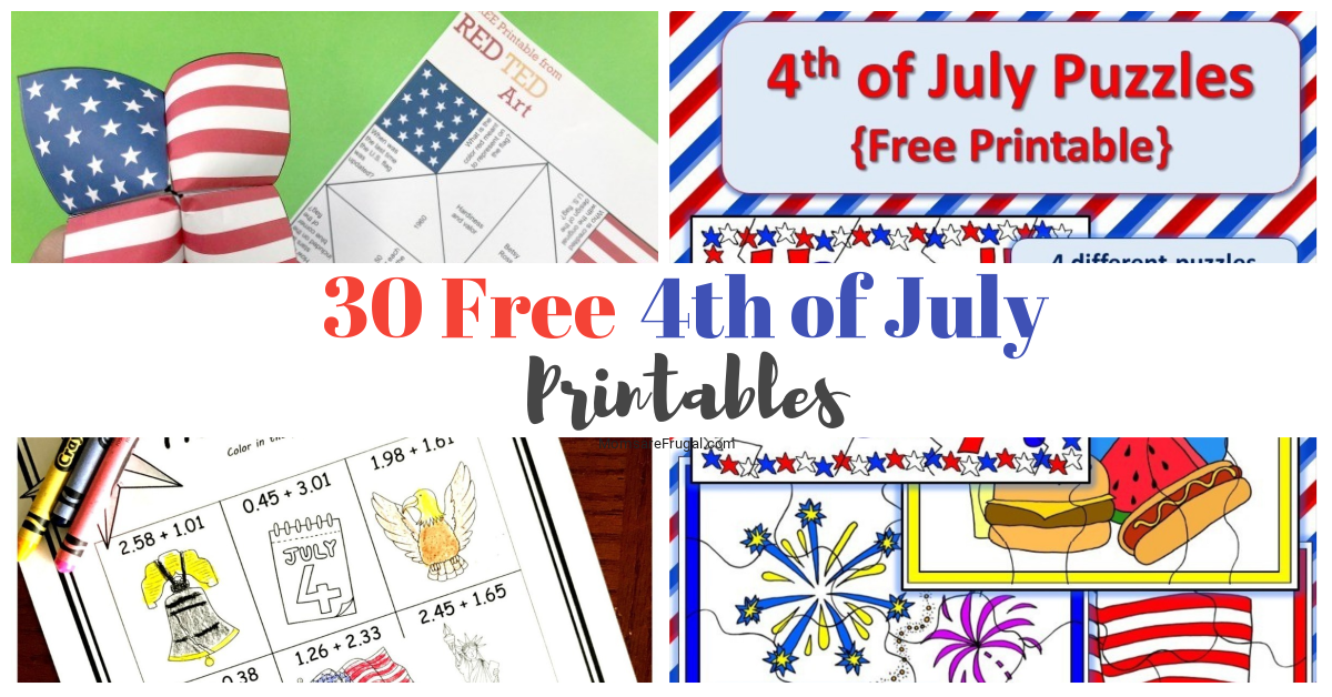30 Fourth of July Free Printables
