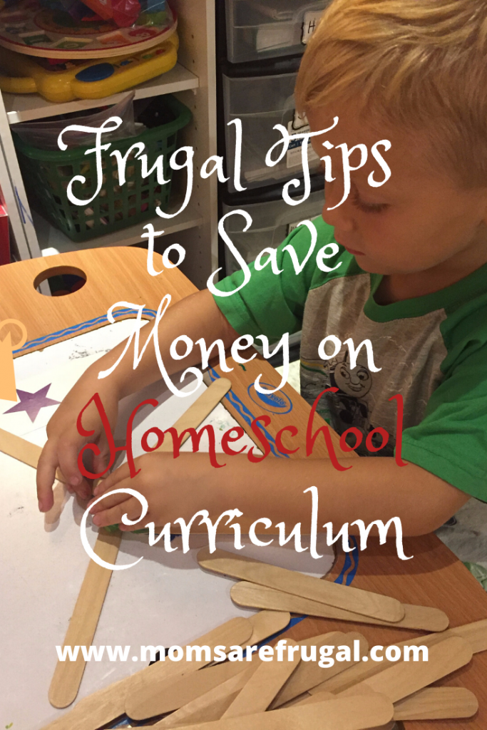 frugal tips to save money on homeschool curriculum