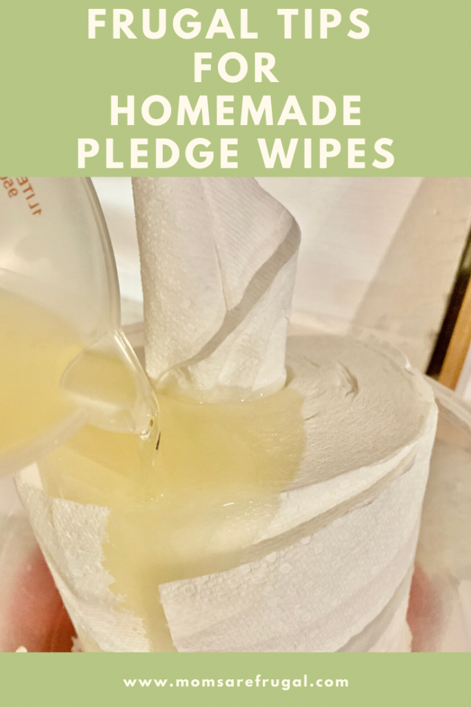 Frugal tips for Homemade Pledge Wipes