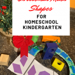 Christmas Shape Fun  for Homeschool Kindergarten