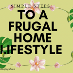Simple Steps To Begin a Frugal Home Lifestyle