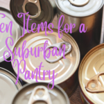 Ten Items for a Suburban Homestead Pantry
