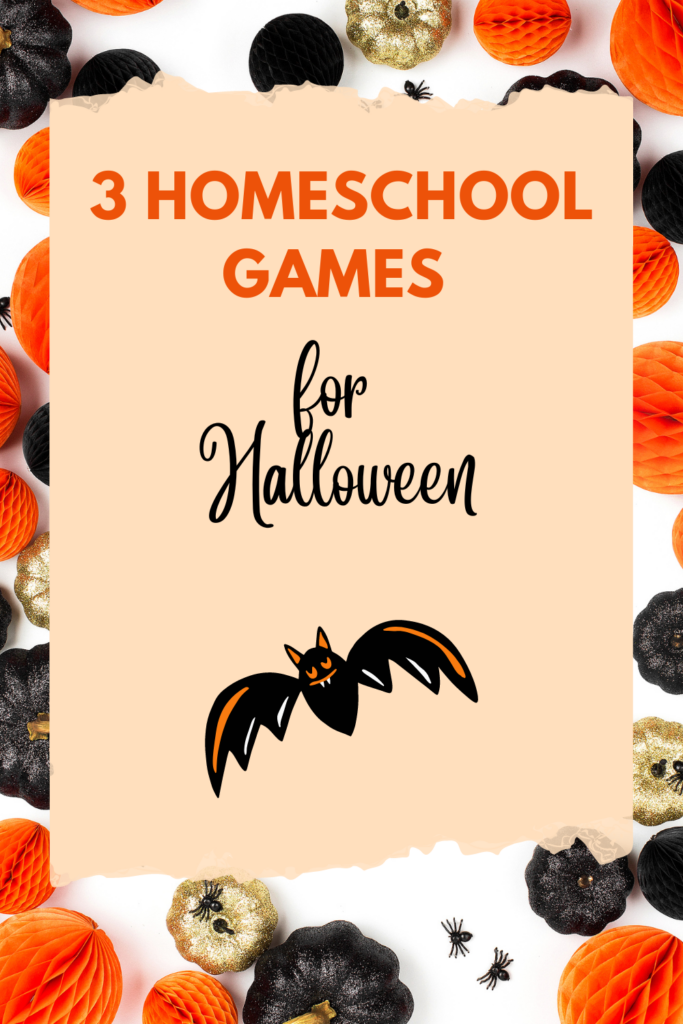 3 Homeschool Games for Halloween
