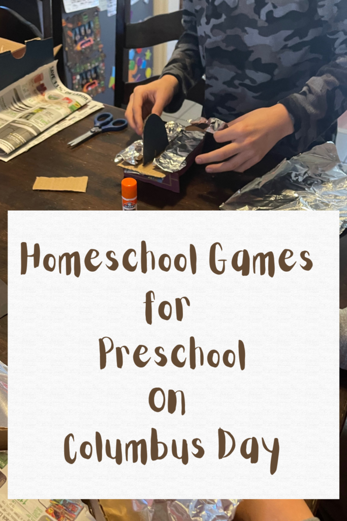 Homeschool Games for Preschool on Columbus Day