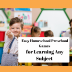 Easy Homeschool Preschool Games