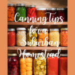 Canning Produce Tips for a Suburban Homestead