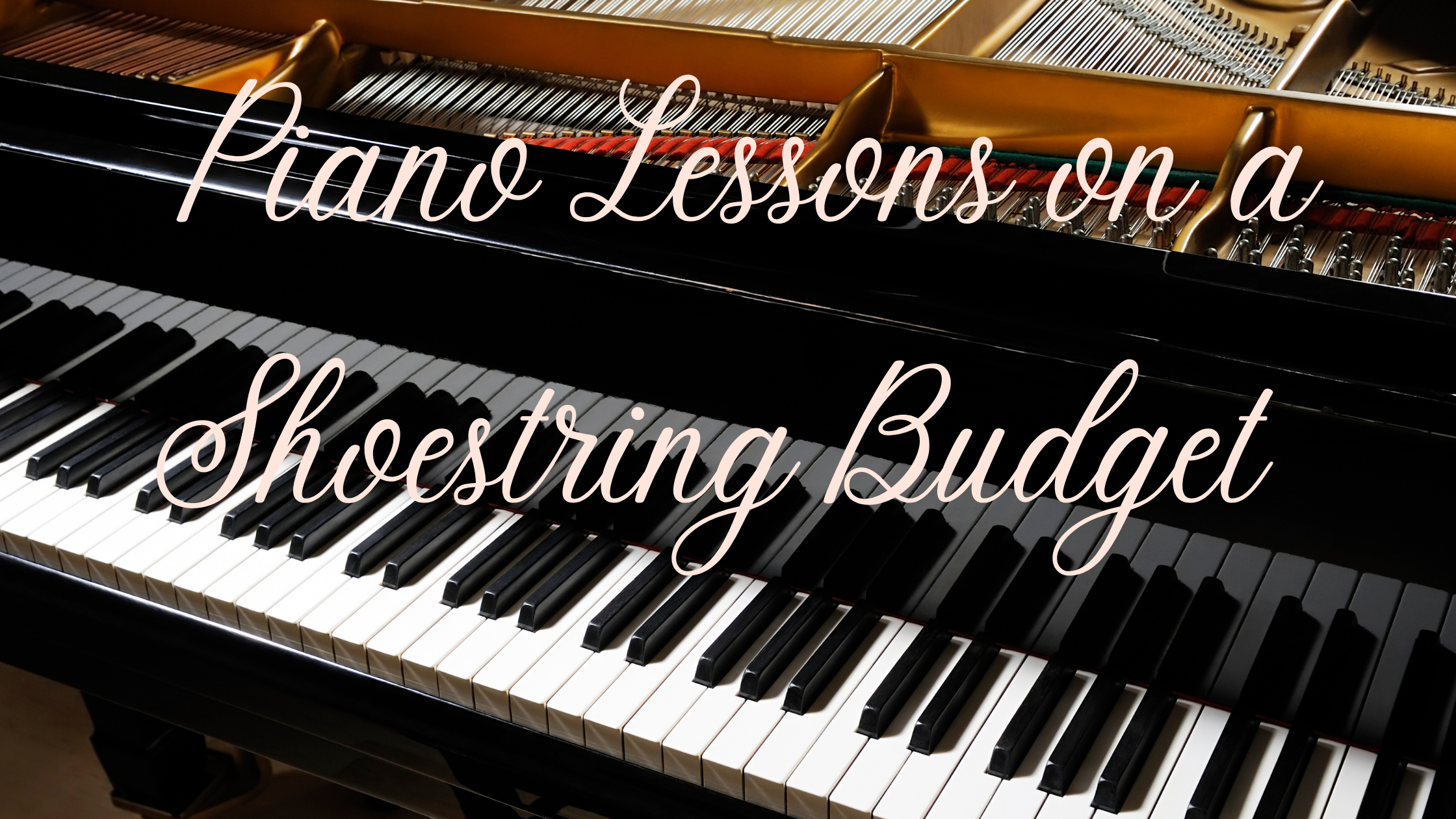 Piano Lessons on a Shoestring Budget