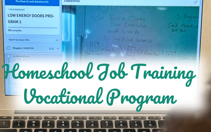 Homeschool Job Training Vocational Program