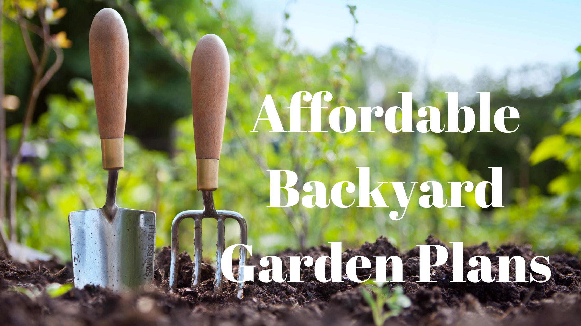 Affordable Backyard Garden Plans