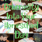 How to Add Generosity to Your Homeschool Day