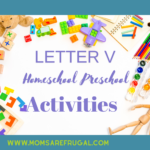 Homeschool preschool Letter V Activities