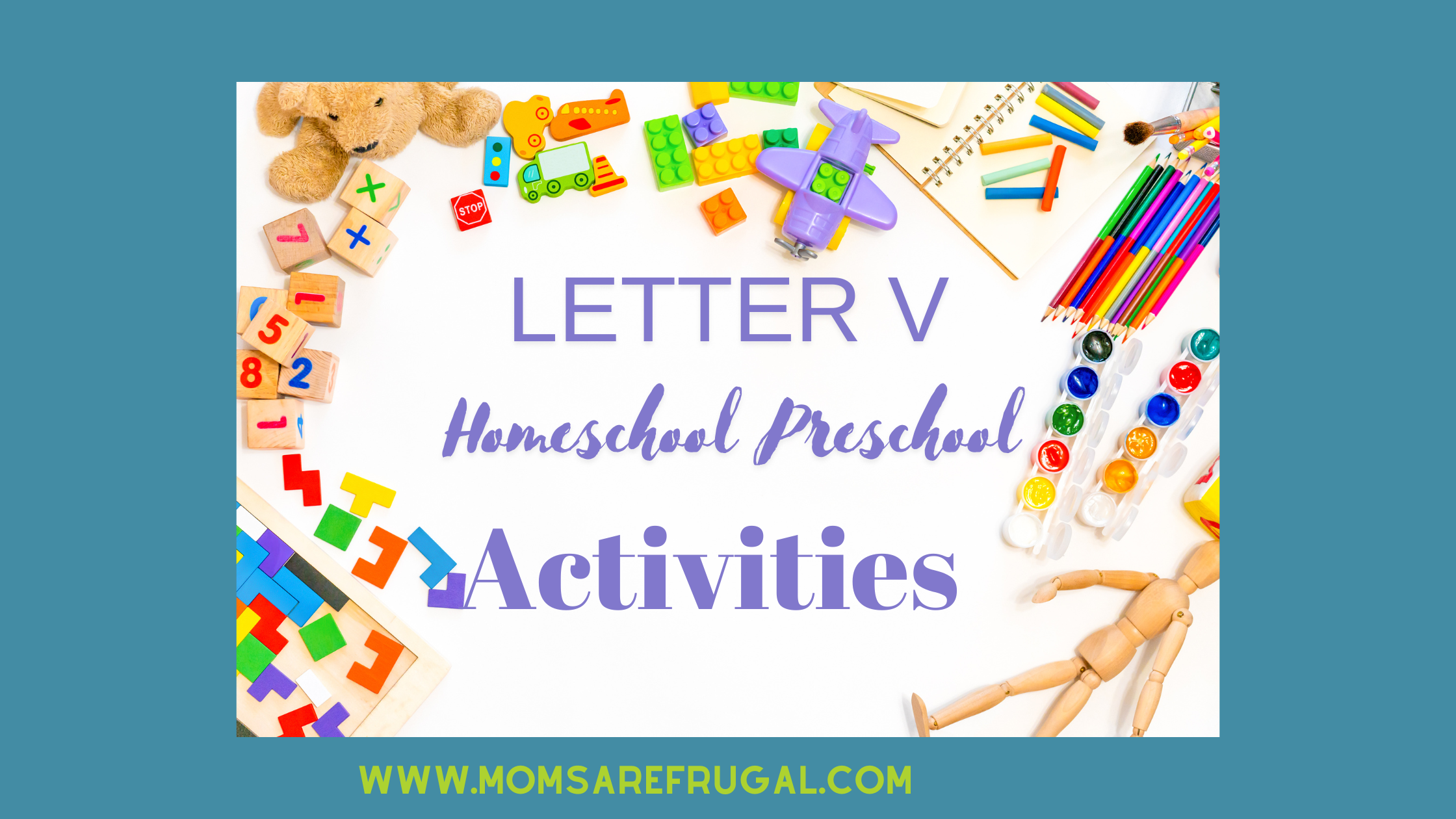 Homeschool preschool Letter V Activities